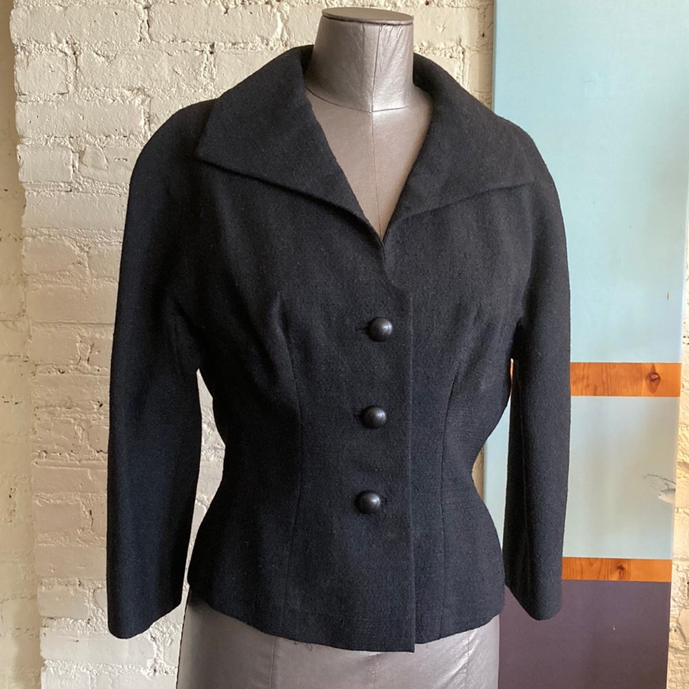 Vintage 50s black fitted New Look jacket